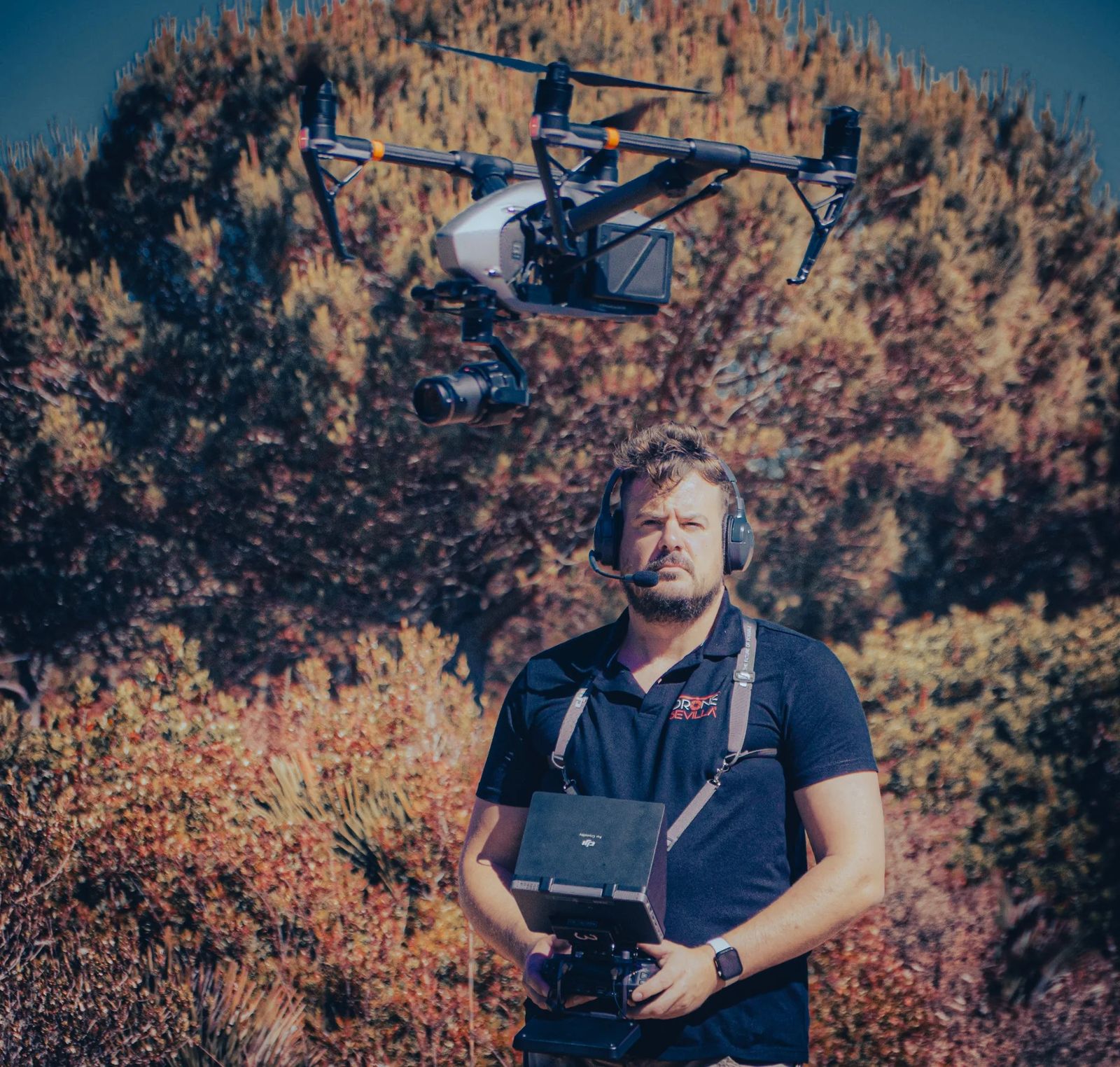 Vídeo corporativo grabado con drones para empresa en Sevilla